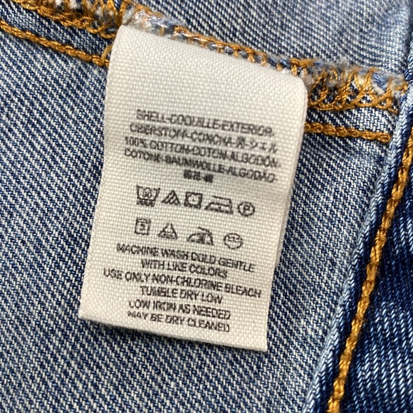 Free People Denim Button Up Jacket Size M - Picture 11 of 11